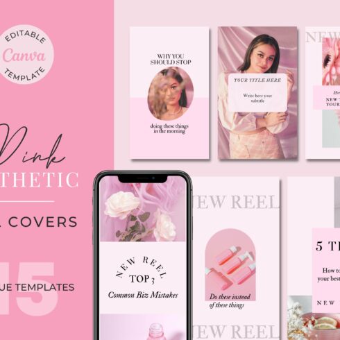 Pink Instagram Reel Covers cover image.