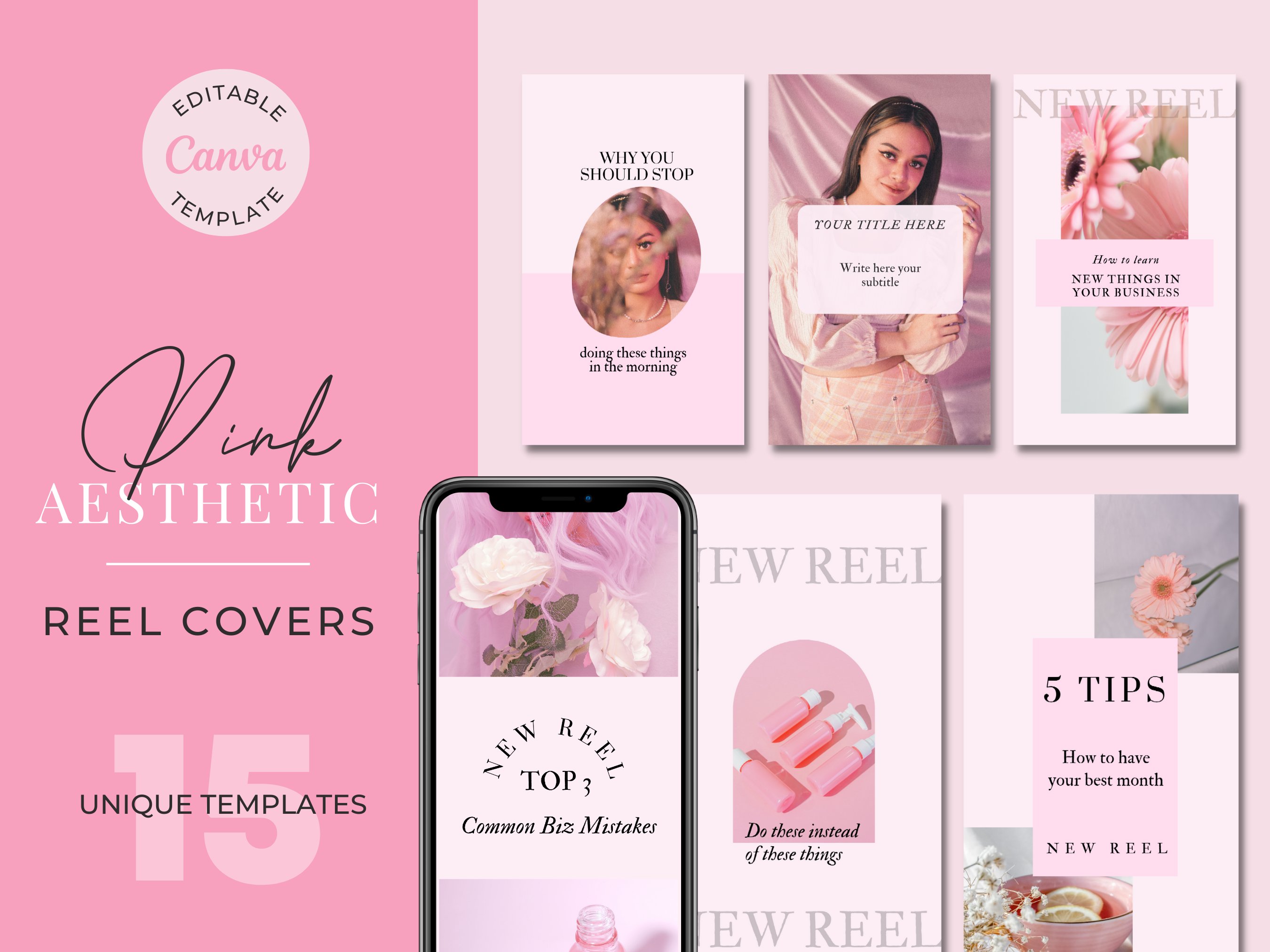 Pink Instagram Reel Covers cover image.