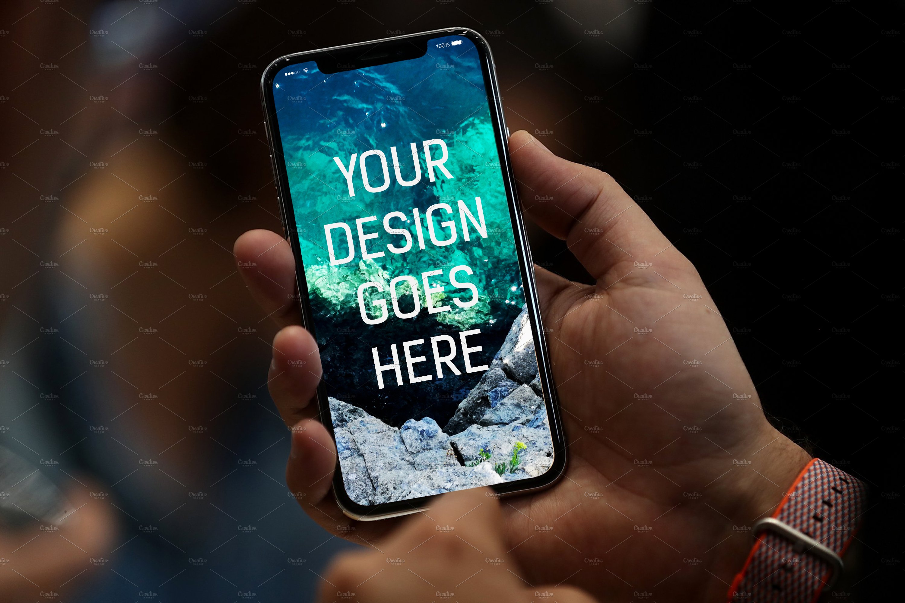 iPhone X Display Mock-up #14 cover image.
