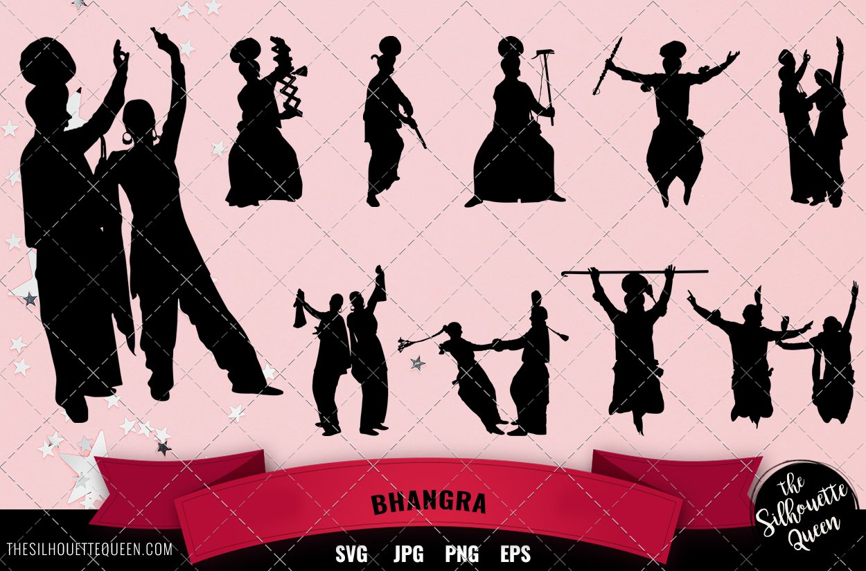 Bhangra Dance Silhouette cover image.
