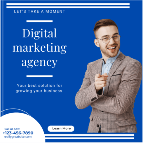 Digital marketing agency, social media / instagram post template design ...