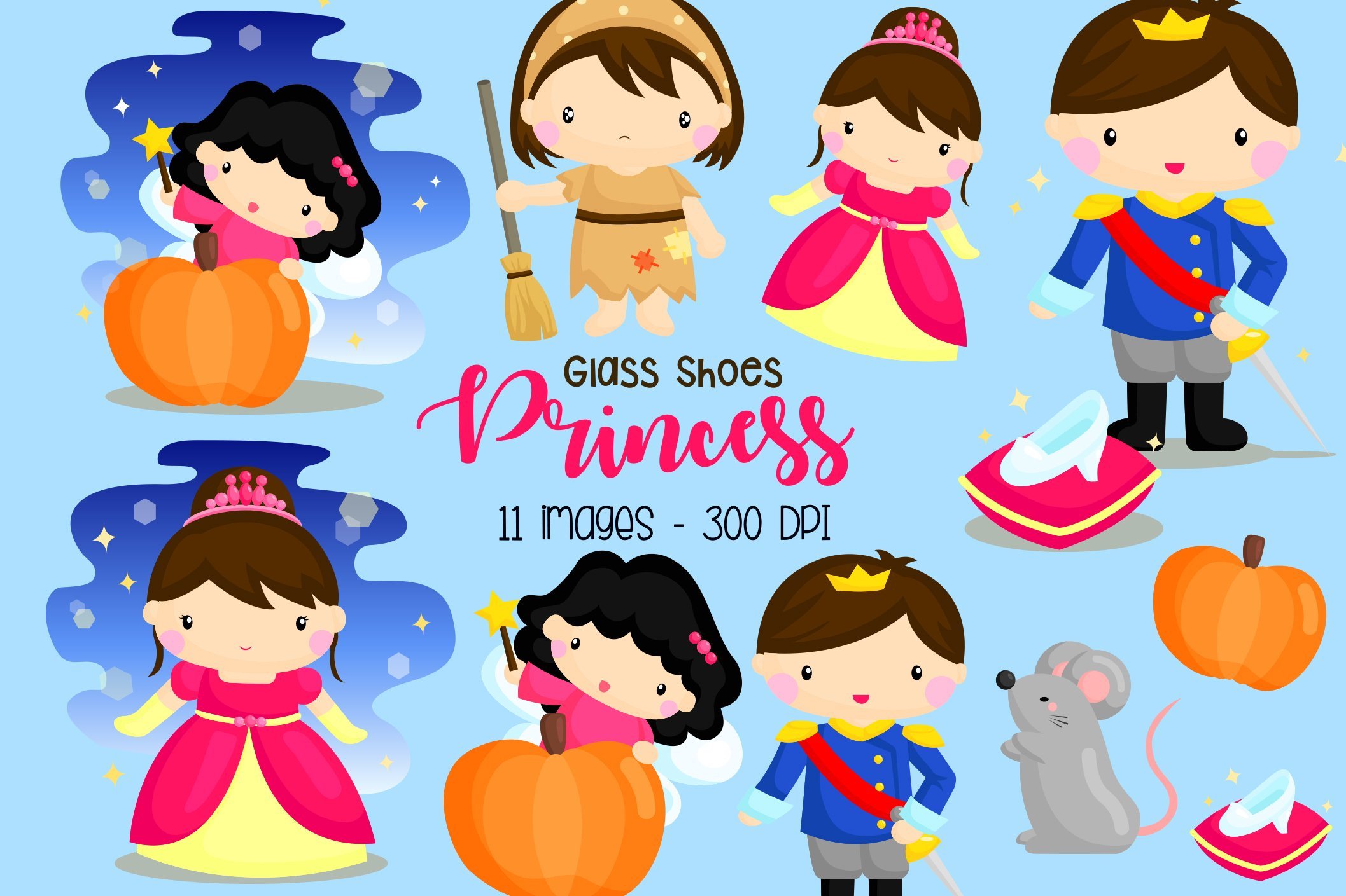 Cinderella Story Fairytale Clipart cover image.