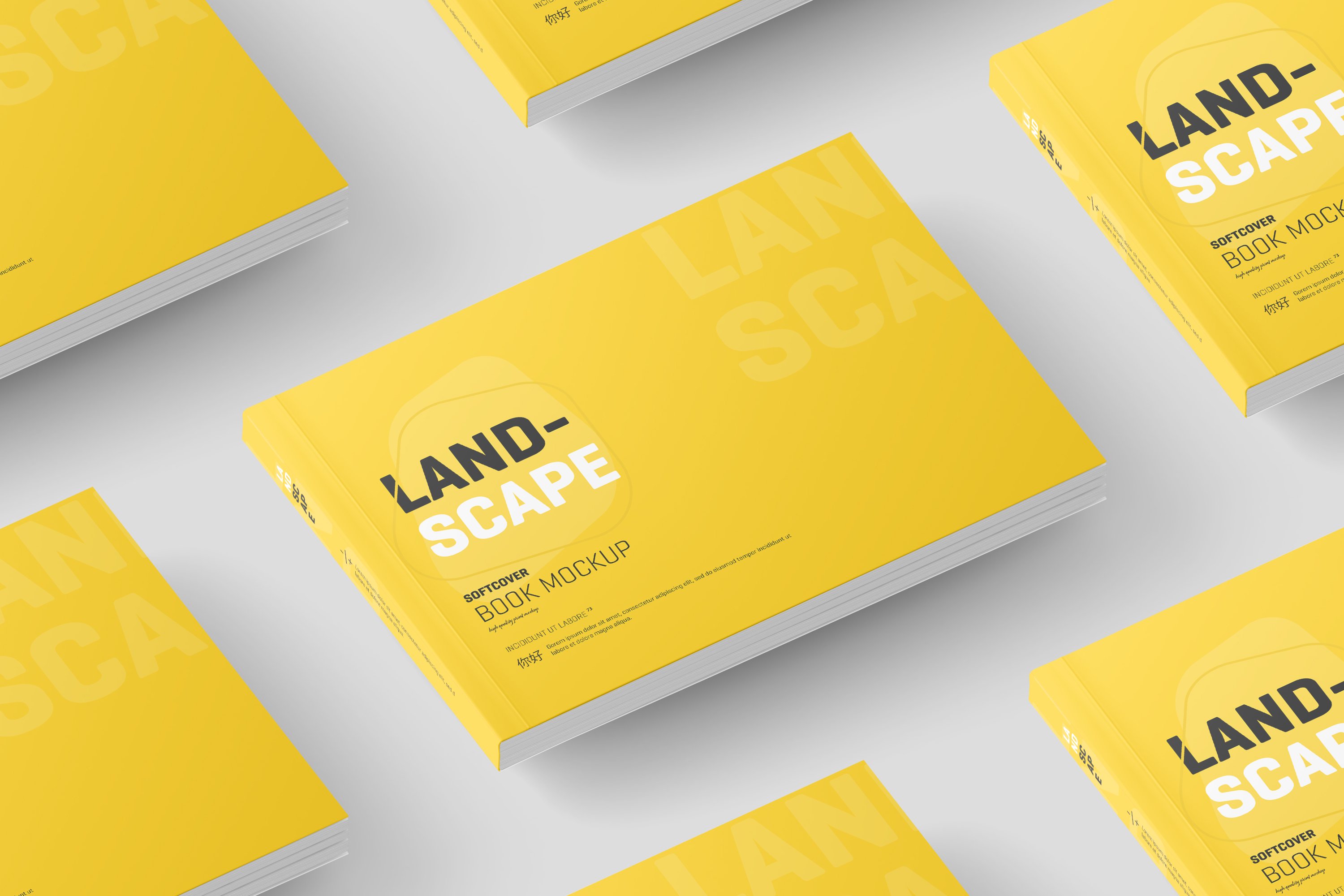 15 landscape softcover book mockup preview 733