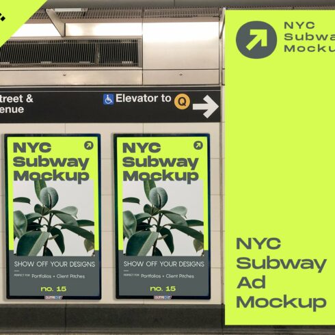 NYC Subway Ad Mockup cover image.