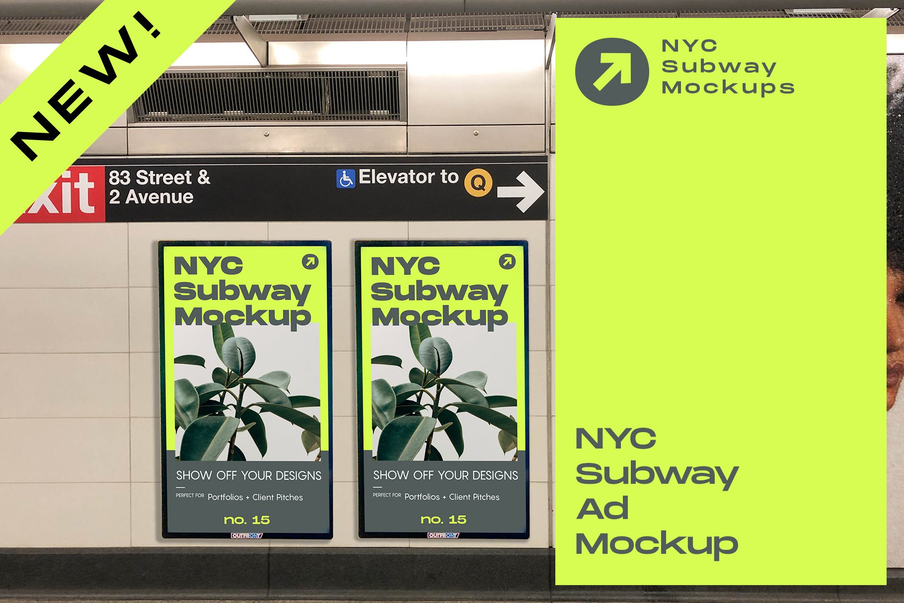 NYC Subway Ad Mockup cover image.