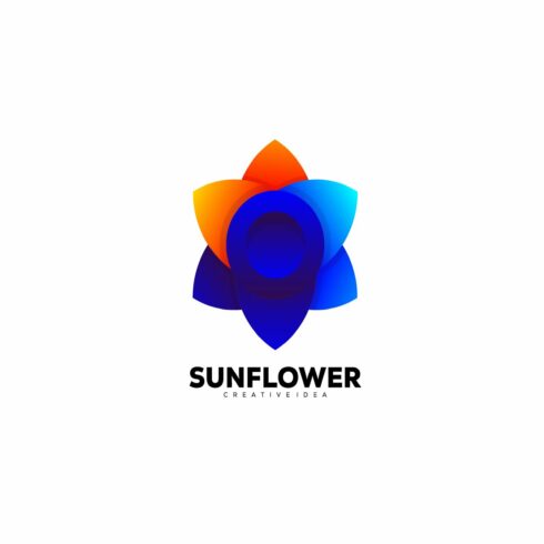 sun flower logo colorful design symb cover image.