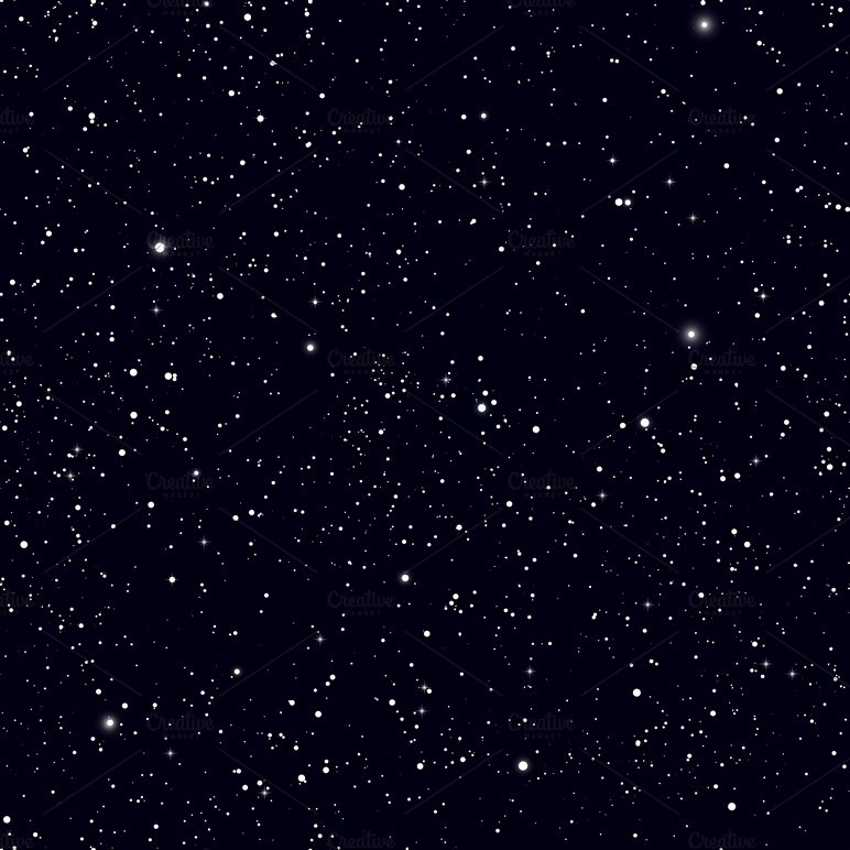 Space with stars vector background cover image.