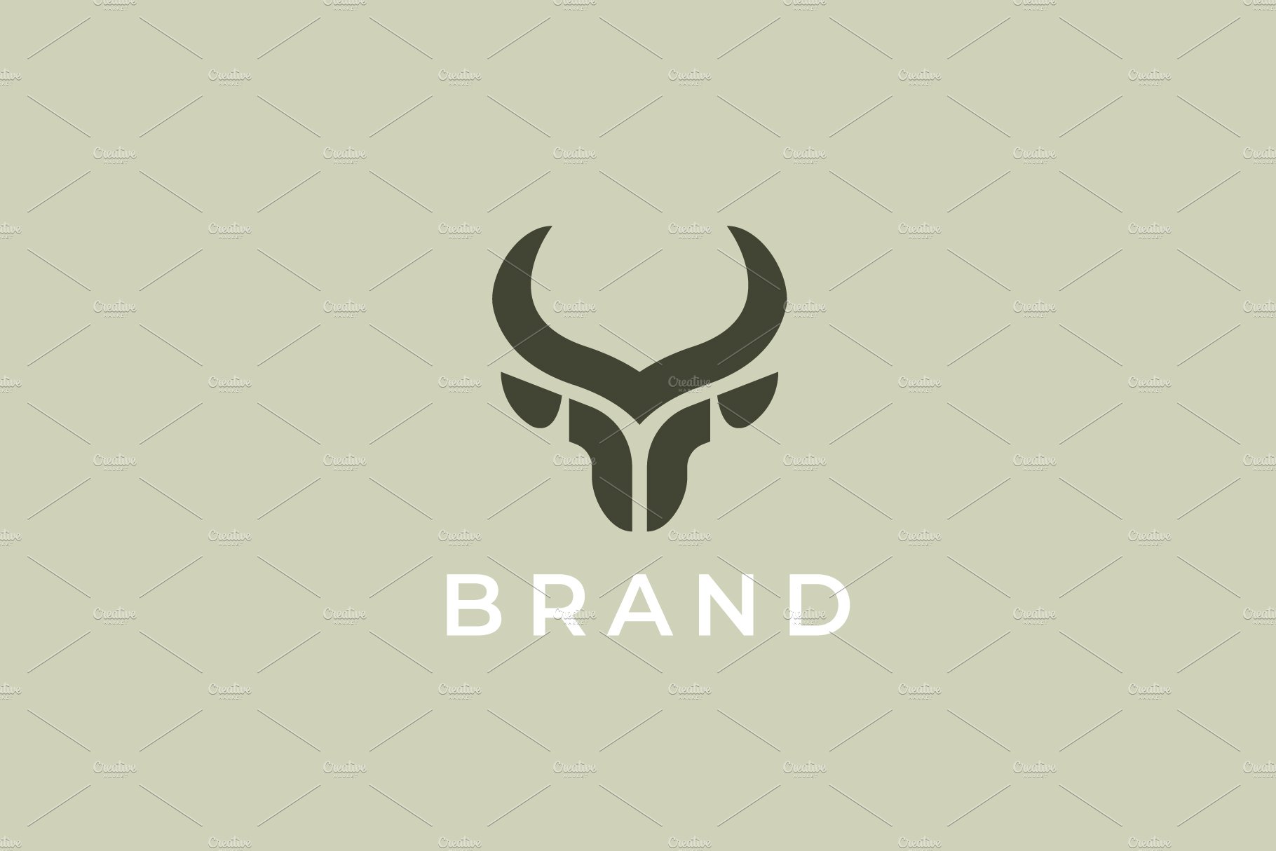 Bull head logo. cover image.