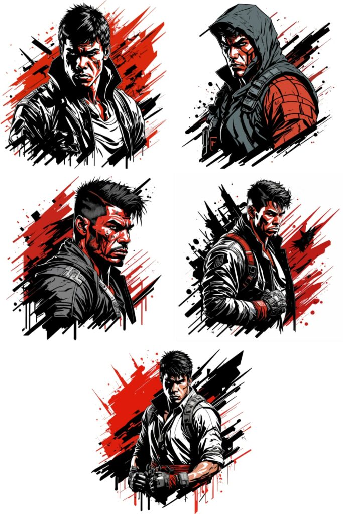 Vector Student Fightter Fighter Vector Illustrations - MasterBundles