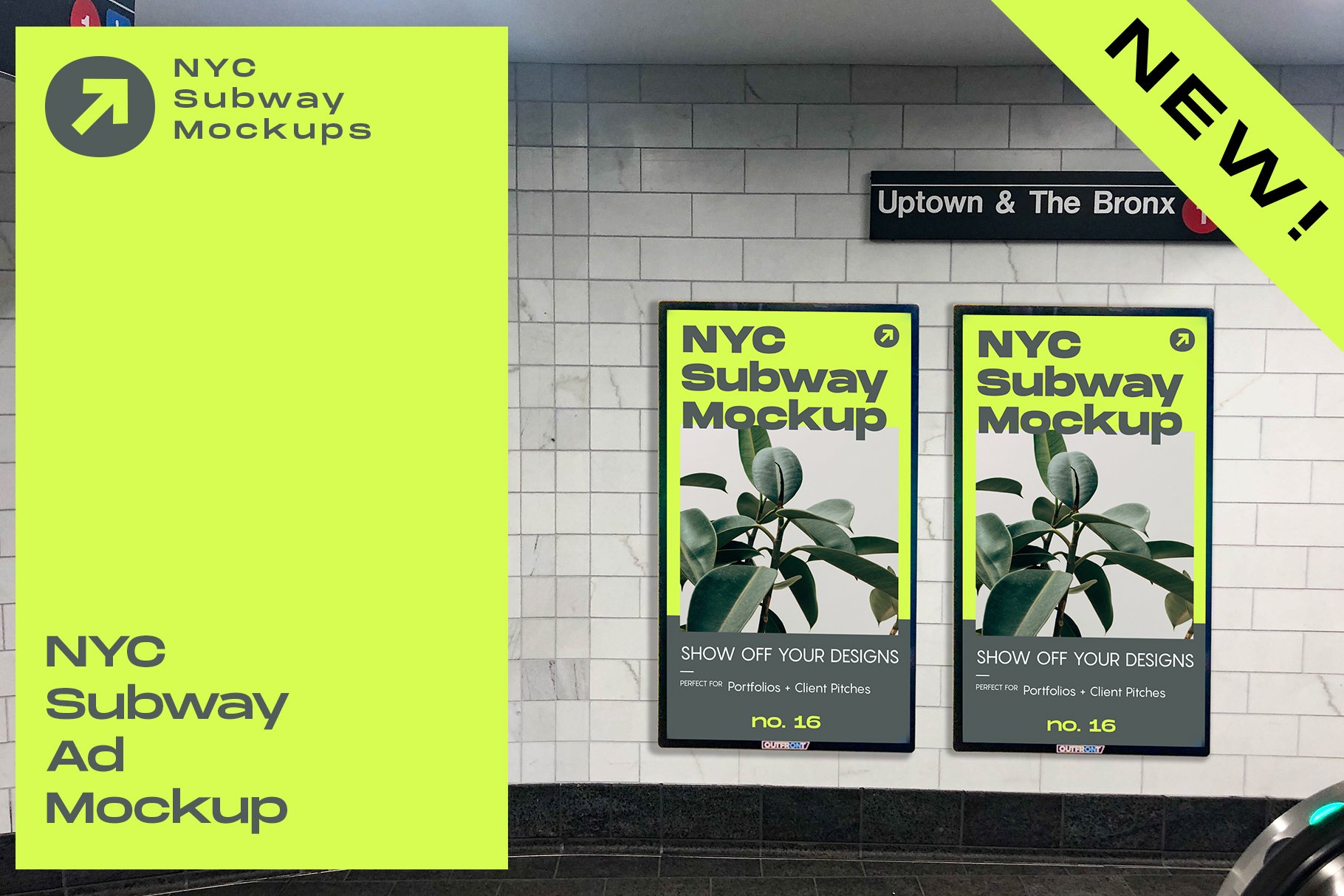 NYC Subway Ad Mockup cover image.