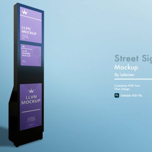 street sign mockup cover image.