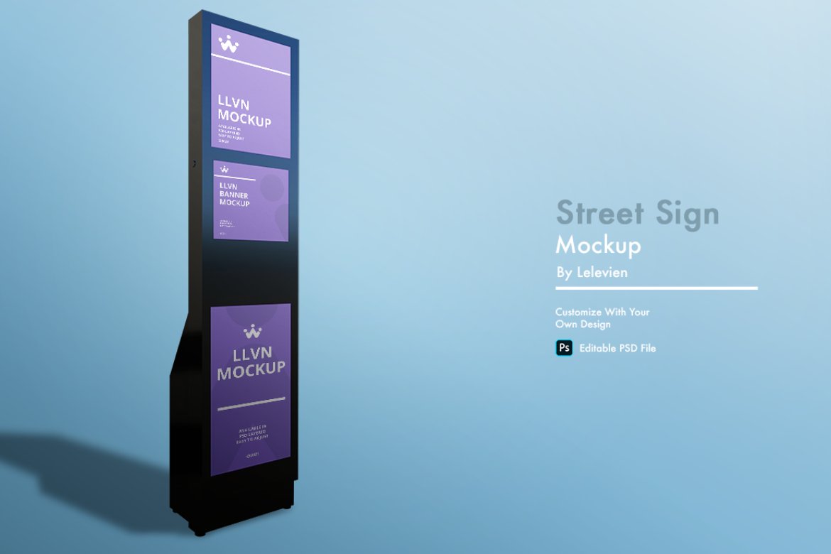 street sign mockup cover image.