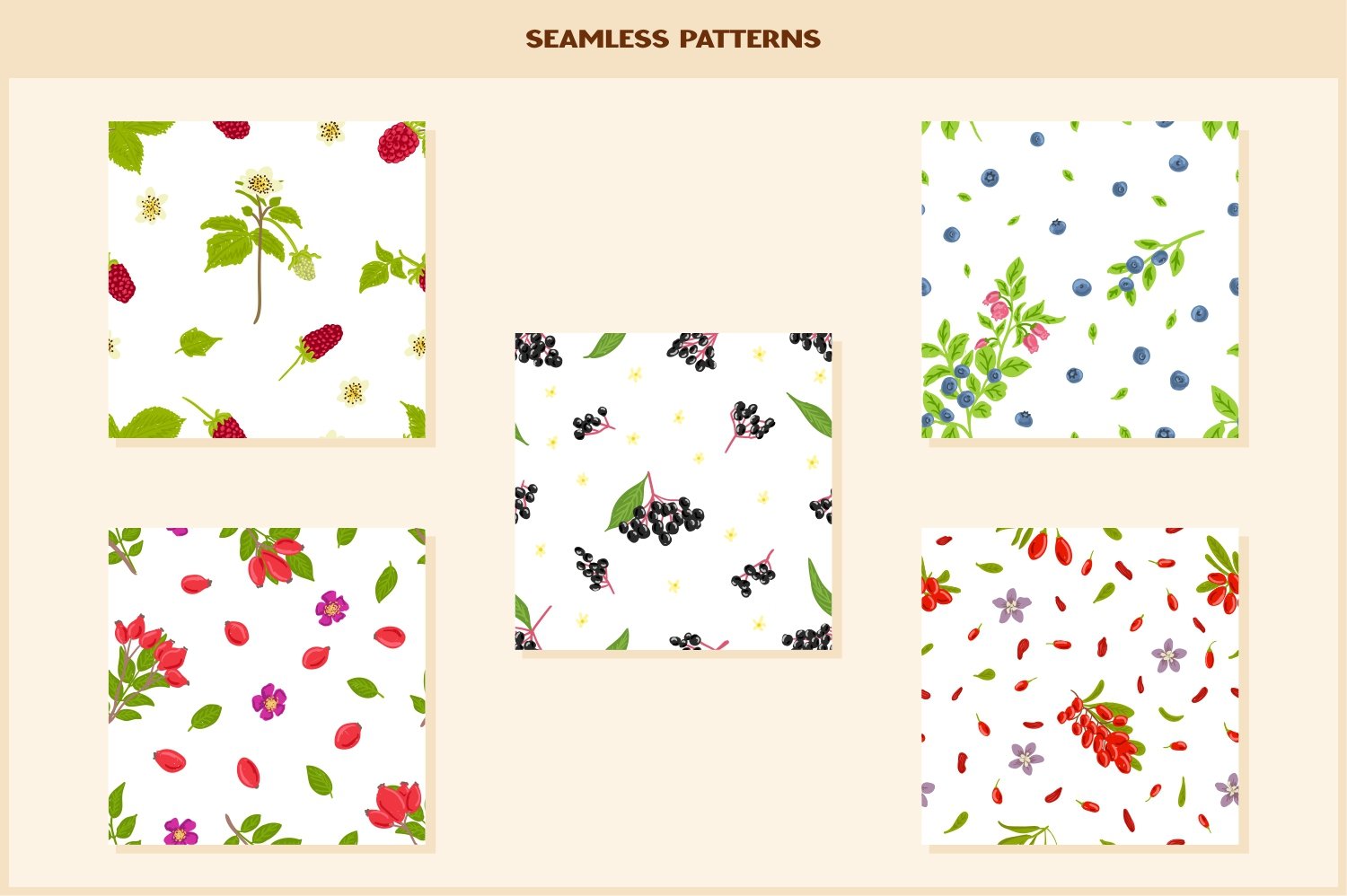 17 seamless pattern berry 91
