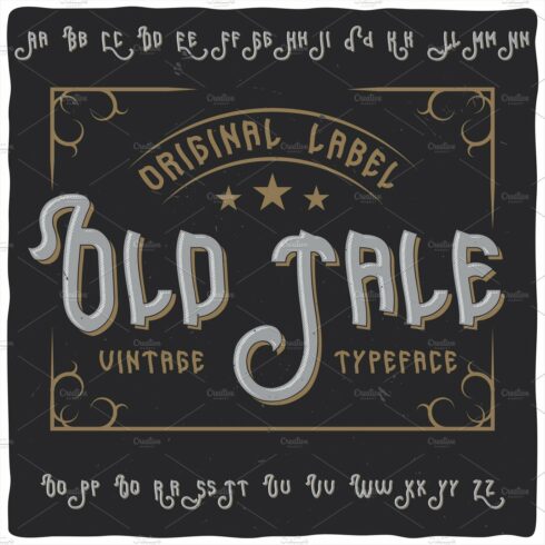 Vintage label typeface Old Tale cover image.