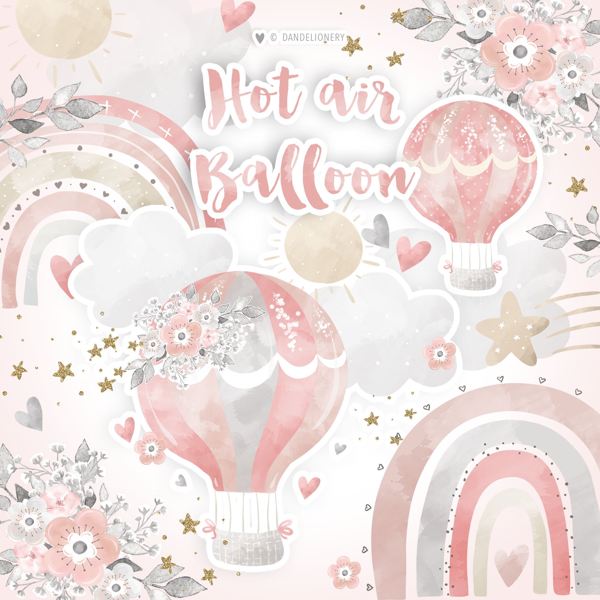 Hot Air Balloon design preview image.