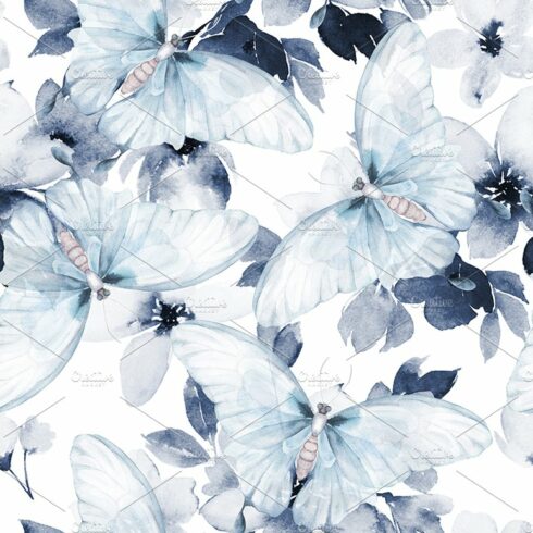 Floral Pattern With Butterfly cover image.