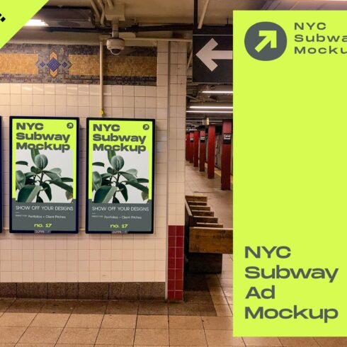 NYC Subway Ad Mockup cover image.