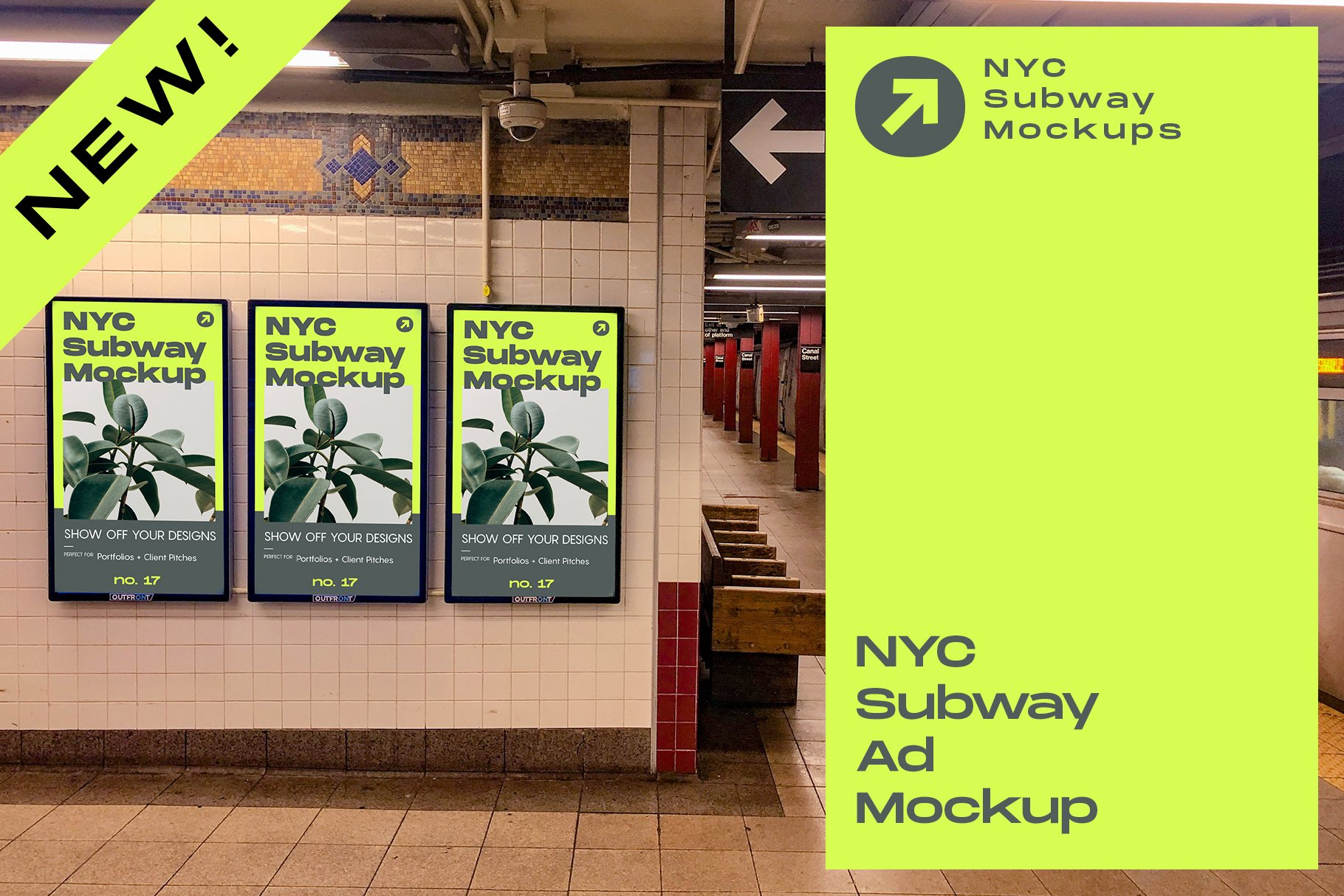 NYC Subway Ad Mockup cover image.