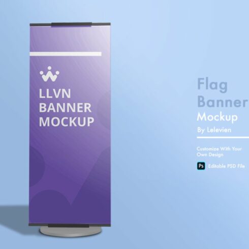 Flag Banner Mockup cover image.