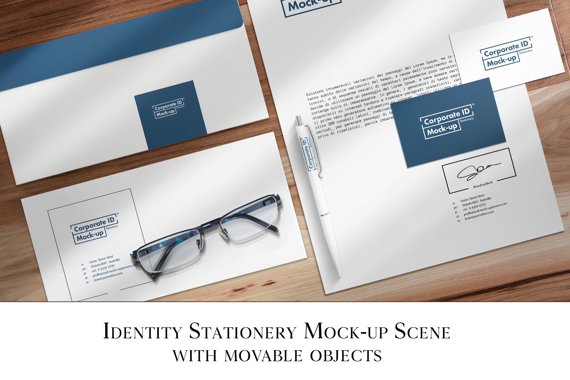 Identity Stationery Mock-up Scene cover image.