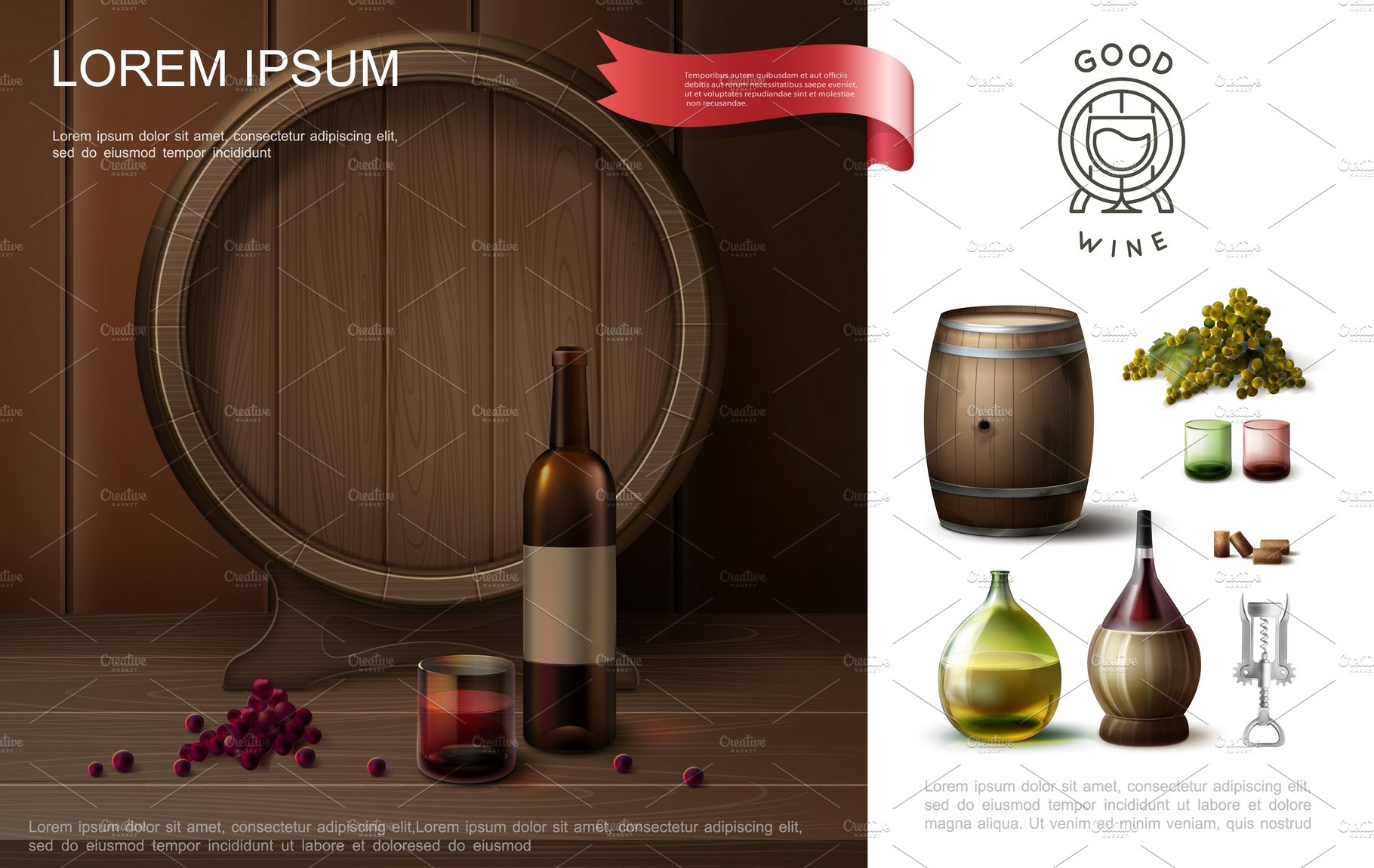 Winemaking colorful composition cover image.