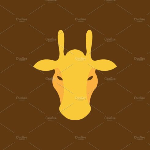 abstract face head giraffe logo cover image.