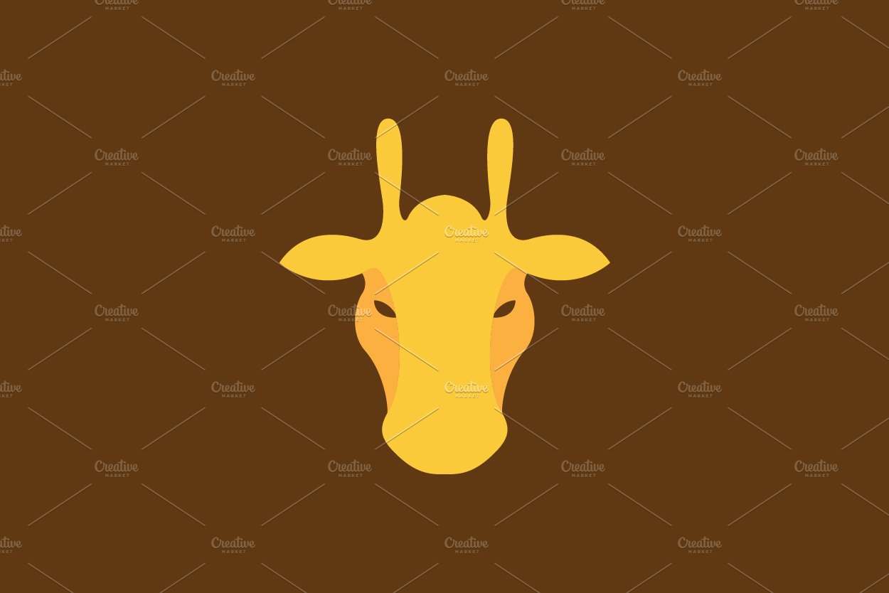 abstract face head giraffe logo cover image.