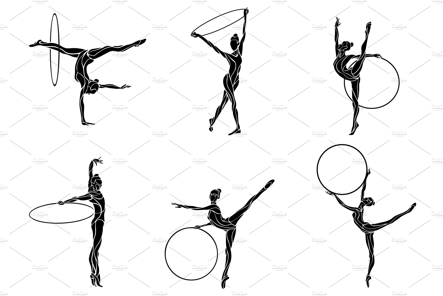 Rhythmic Gymnastics with Hoop set preview image.