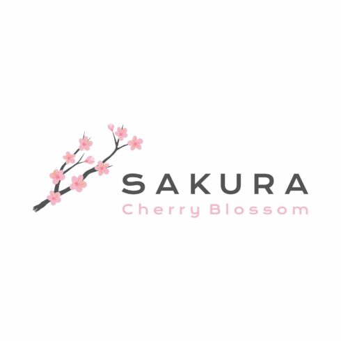 Sakura Flowers Logo Design cover image.