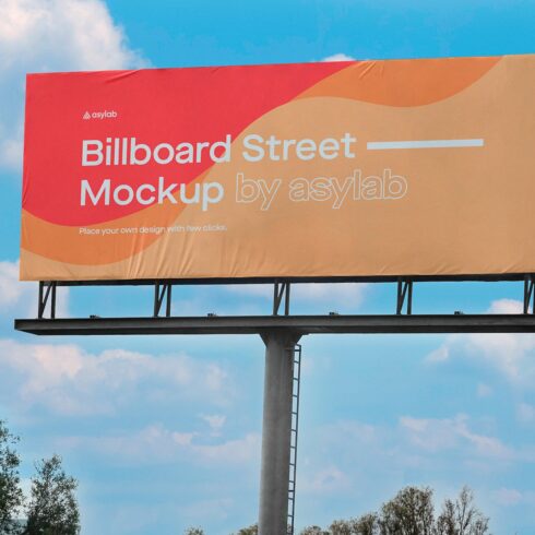 Billboard Urban Street Mockup - PSD cover image.