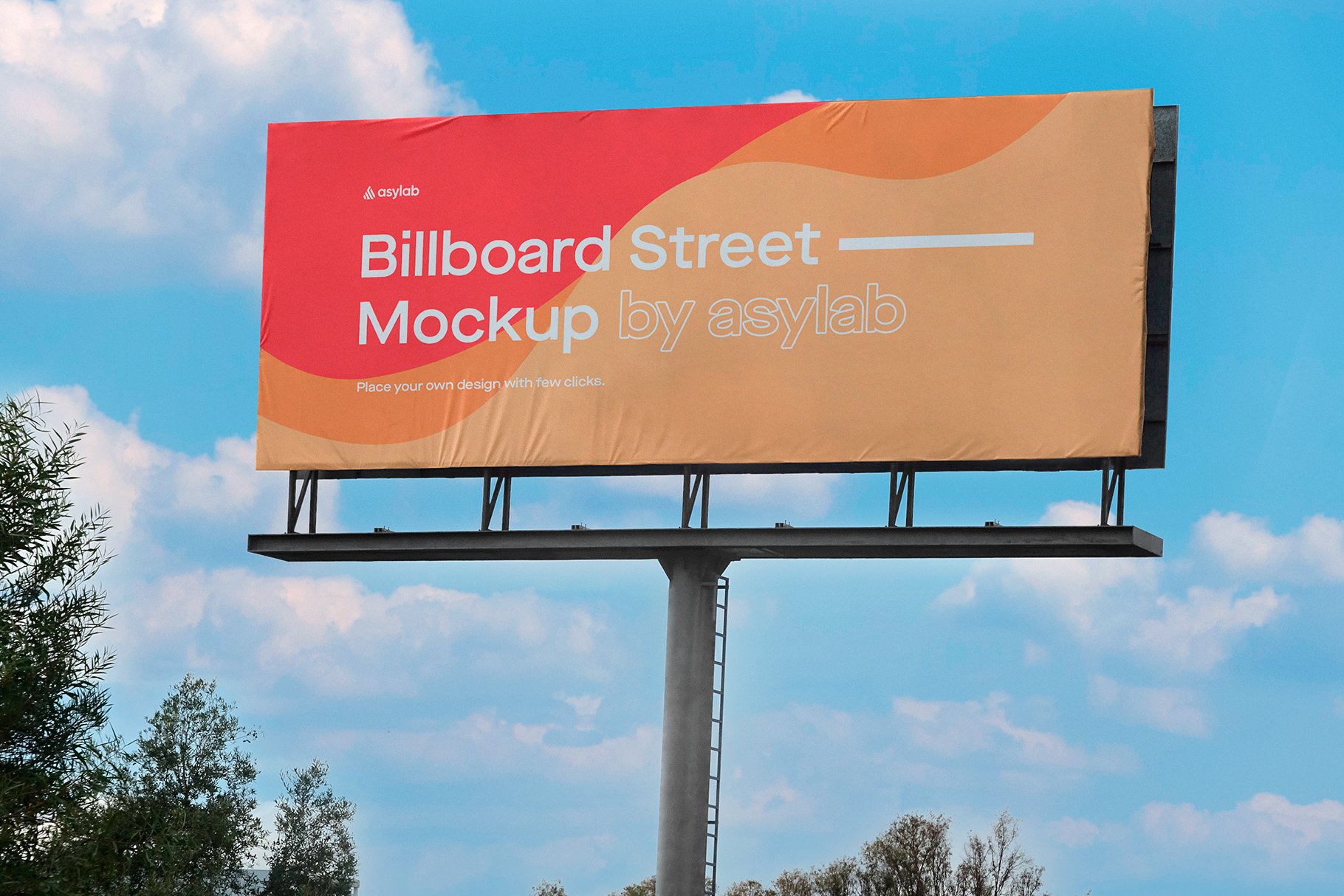 Billboard Urban Street Mockup - PSD cover image.