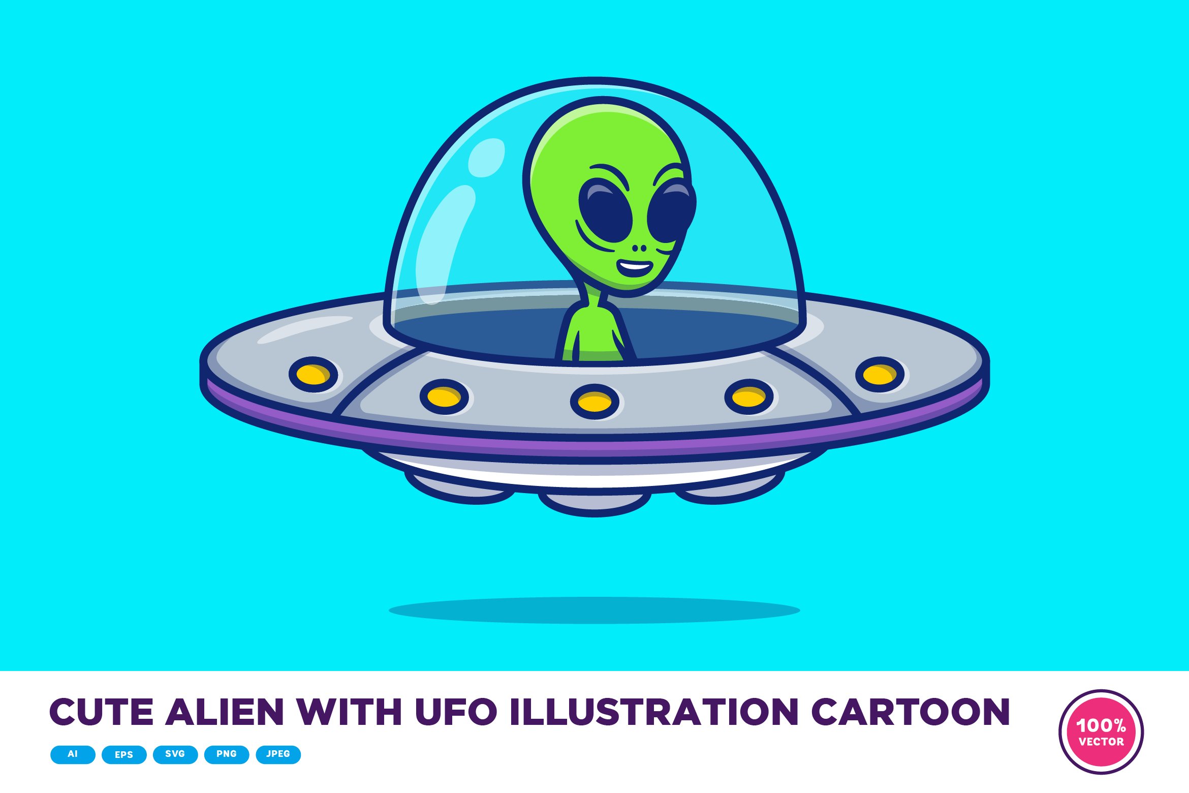 cute alien cartoon