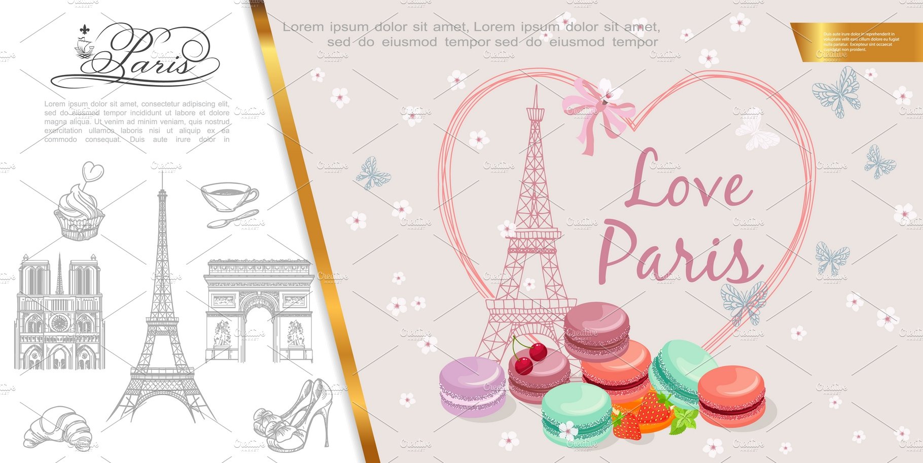 Romantic Paris concept cover image.