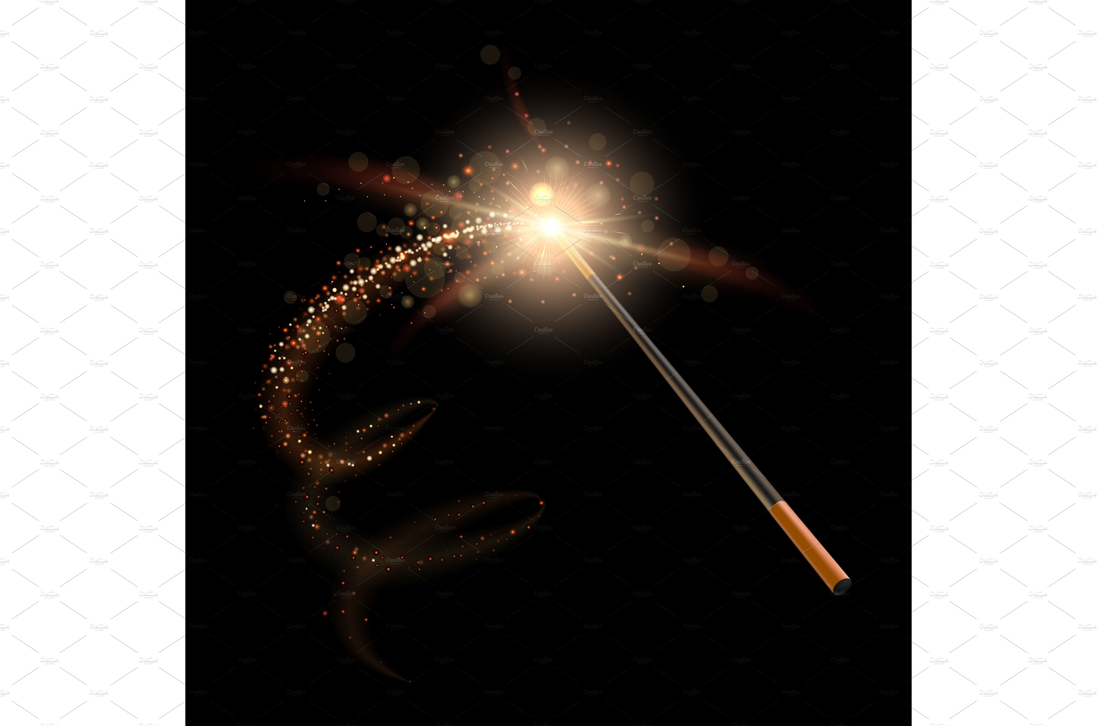 Wizard magic wand. Sparkles wizard cover image.