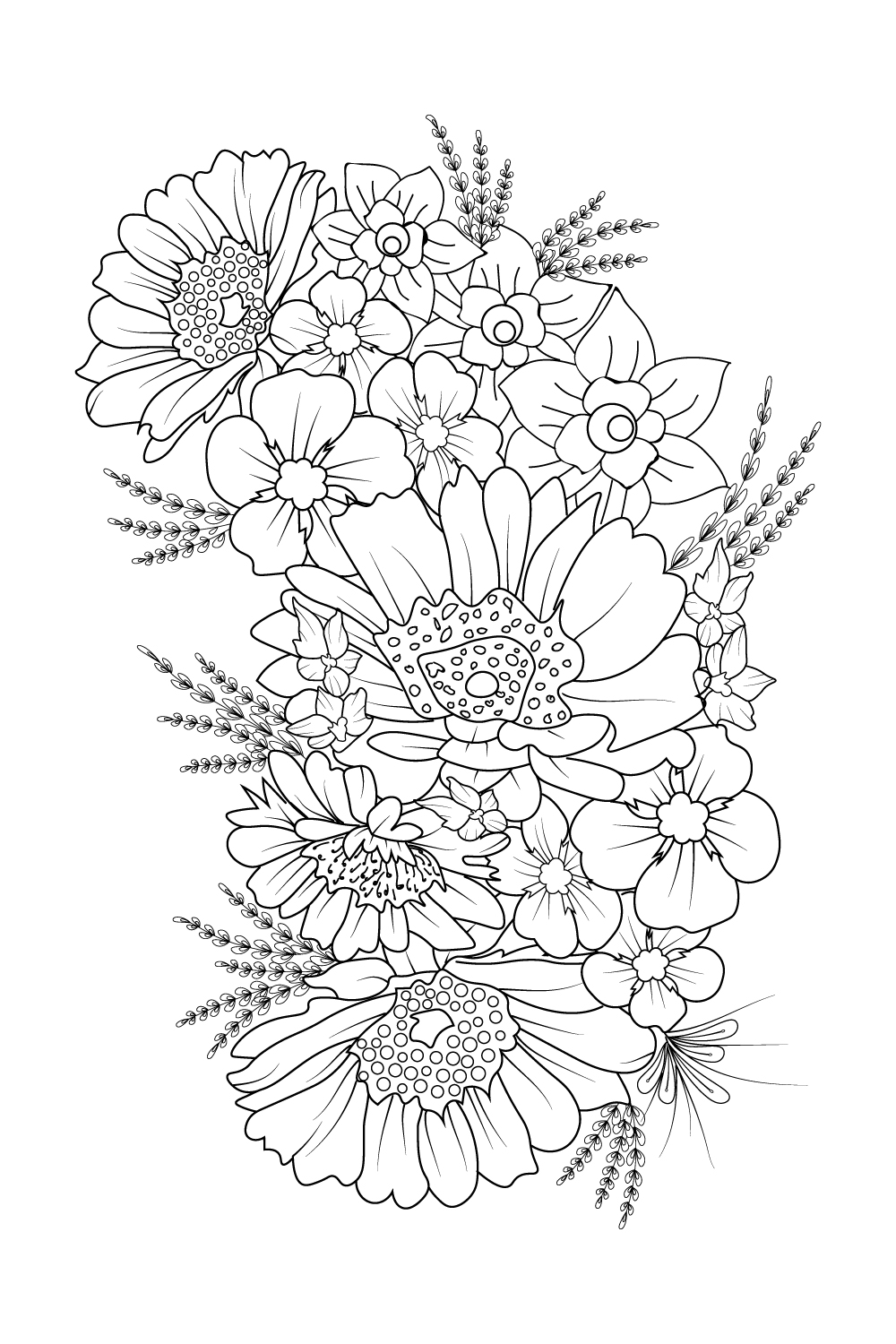Aesthetic flower doodles, aesthetic flower doodles transparent background, aesthetic flower doodle simple, flower doodle art, flower doodle zentangle art, flower doodle zentangle art tattoos pinterest preview image.