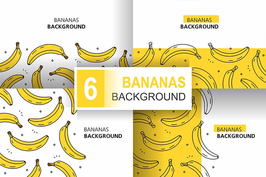 Bananas background cover image.