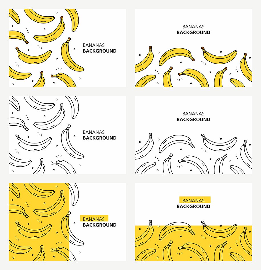 Bananas background preview image.