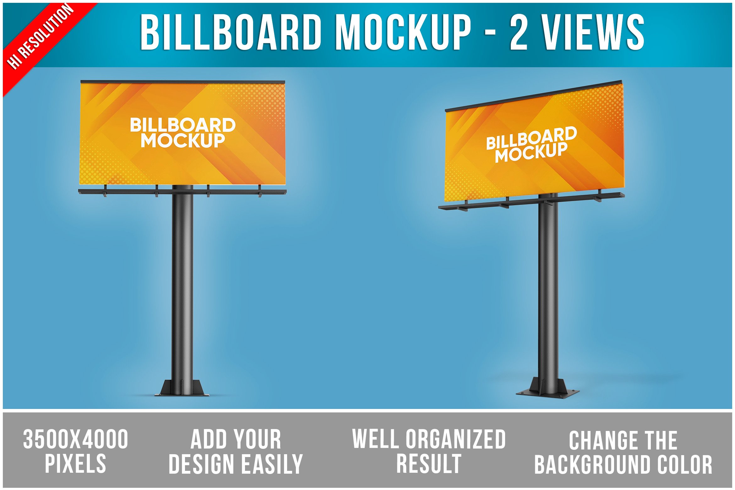 Billboard Mockup - 2 Views cover image.
