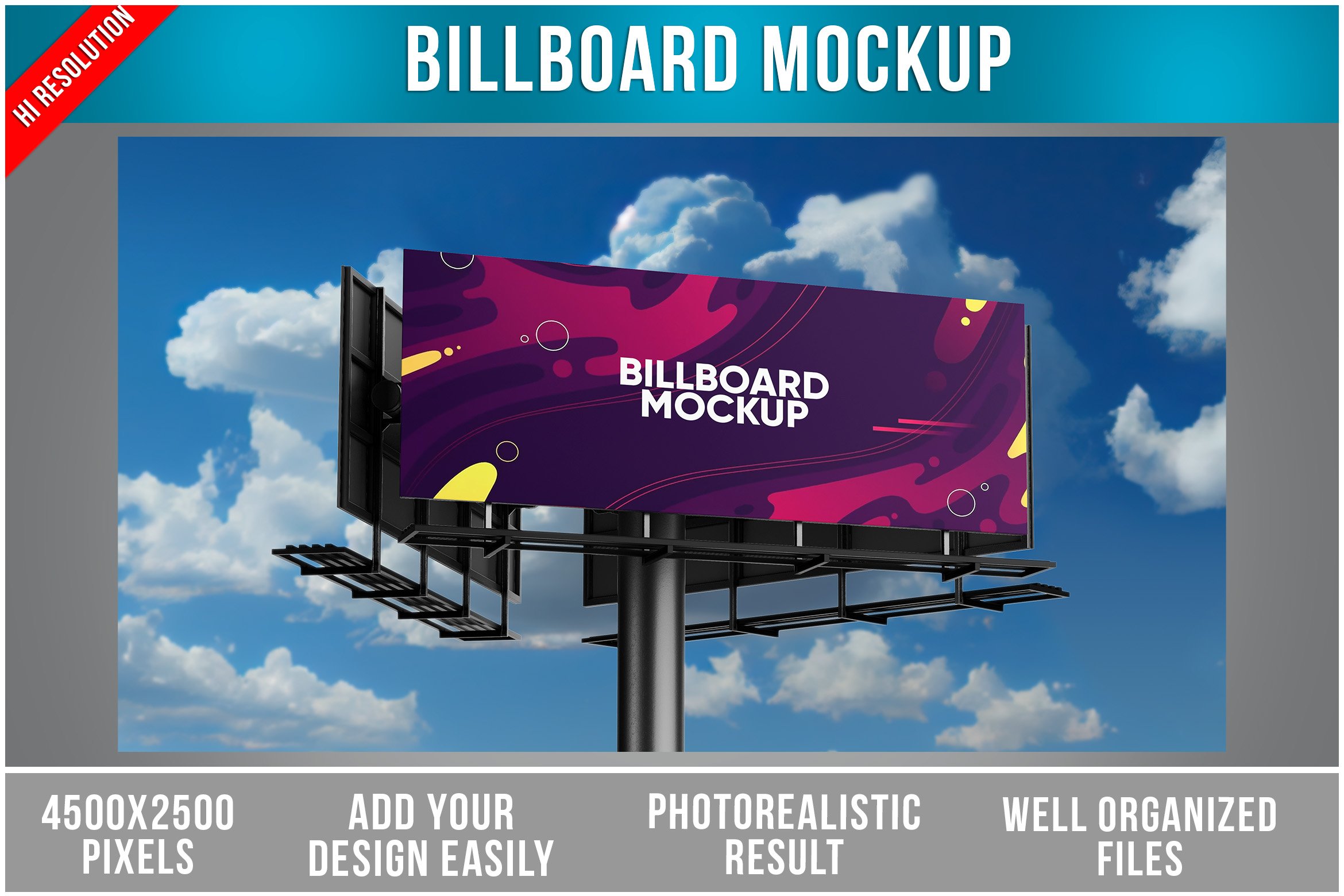 Billboard Mockup with Sky cover image.