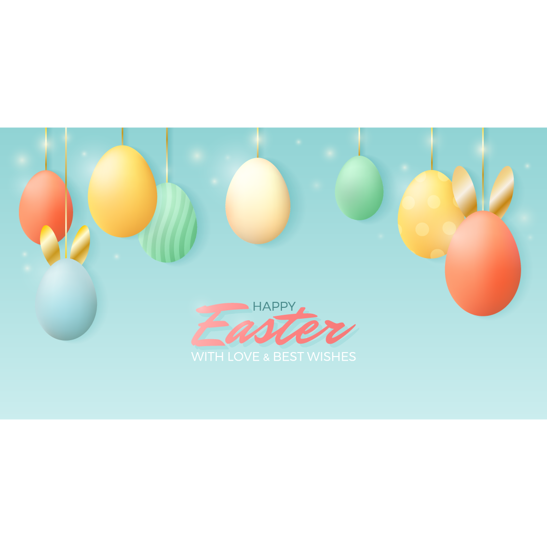 Happy easter with love and best wishes.
