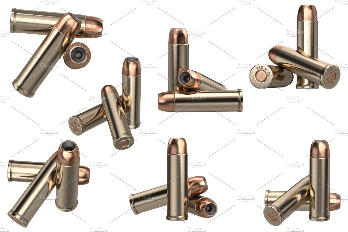 Bullet gun ammunition set cover image.
