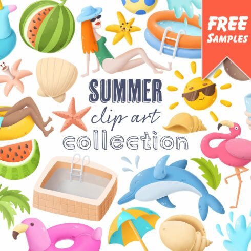 Summer clipart cover image.