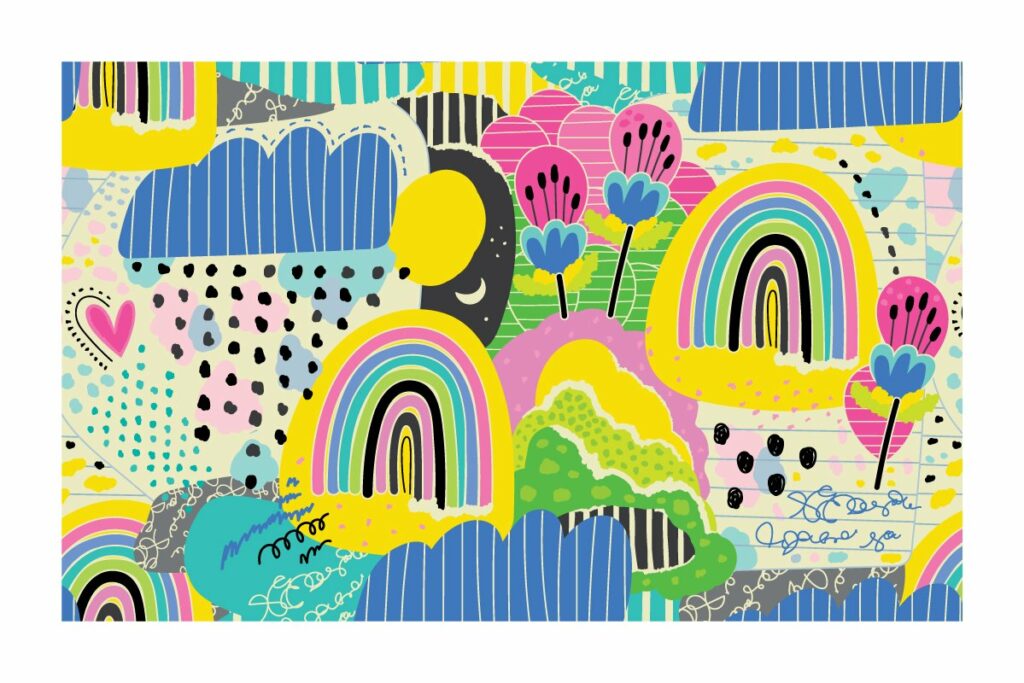 Rainbow | 4 patterns – MasterBundles