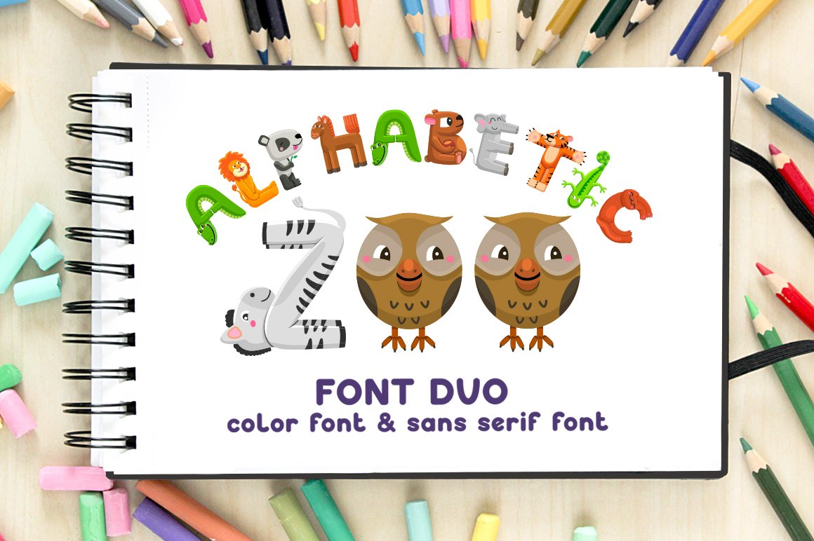 Alphabetic Zoo - font duo cover image.