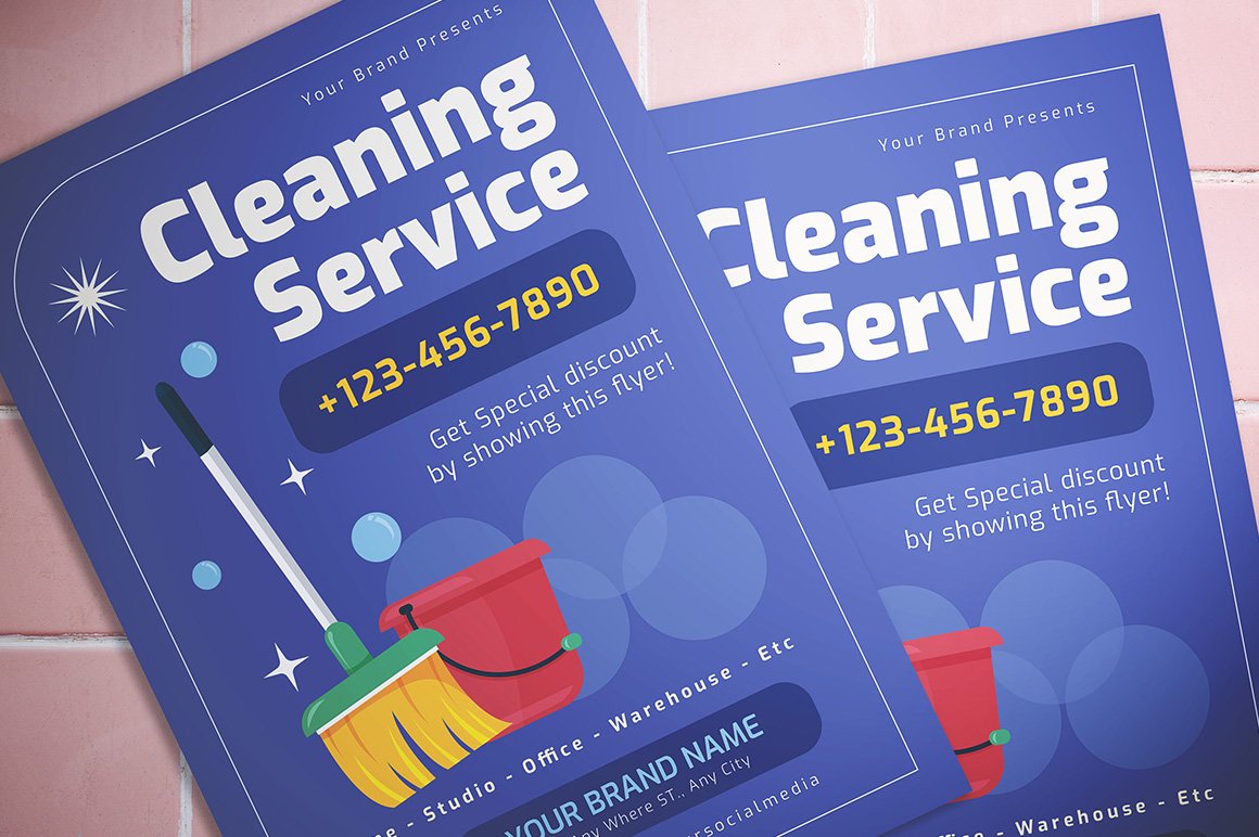 Cleaning Service Flyer preview image.