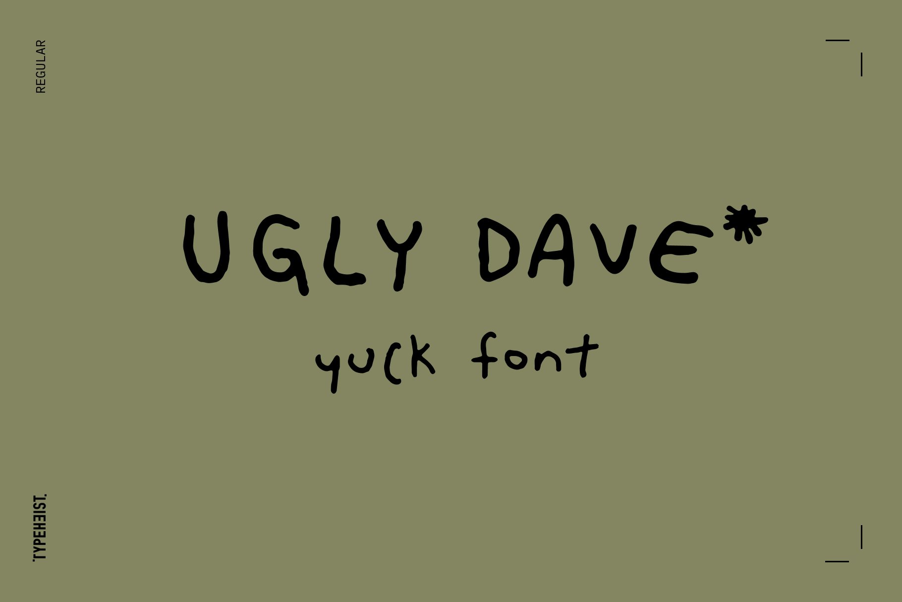 Ugly Dave Bad Handwriting Font cover image.