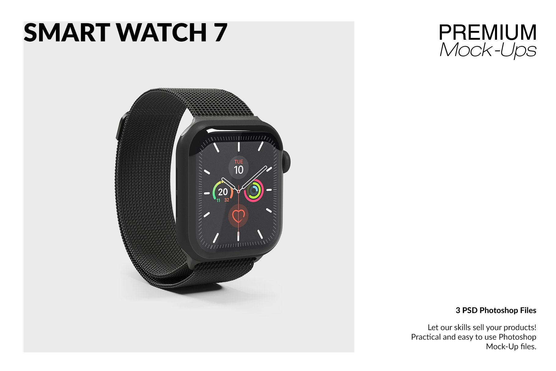 Smart Watch 7 Mockups cover image.