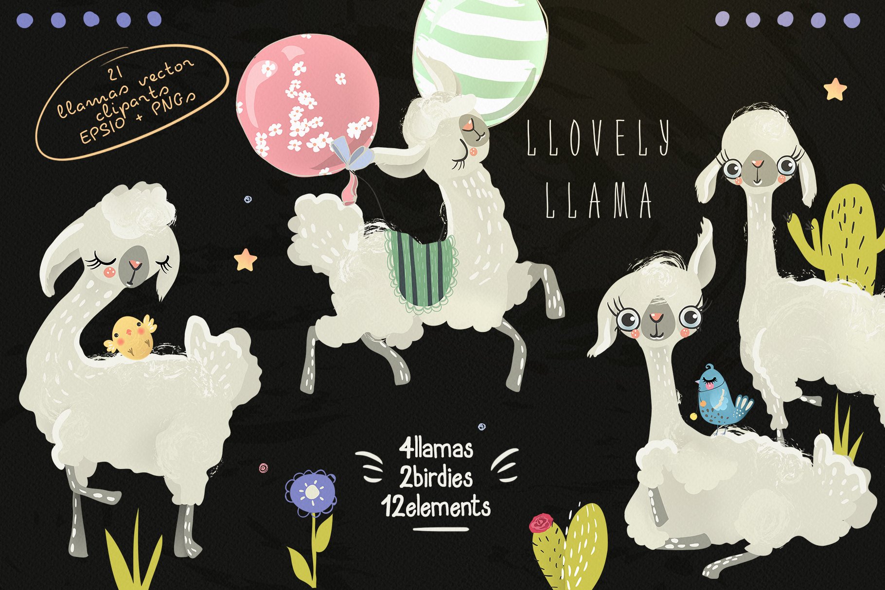 Llovely Llamas preview image.