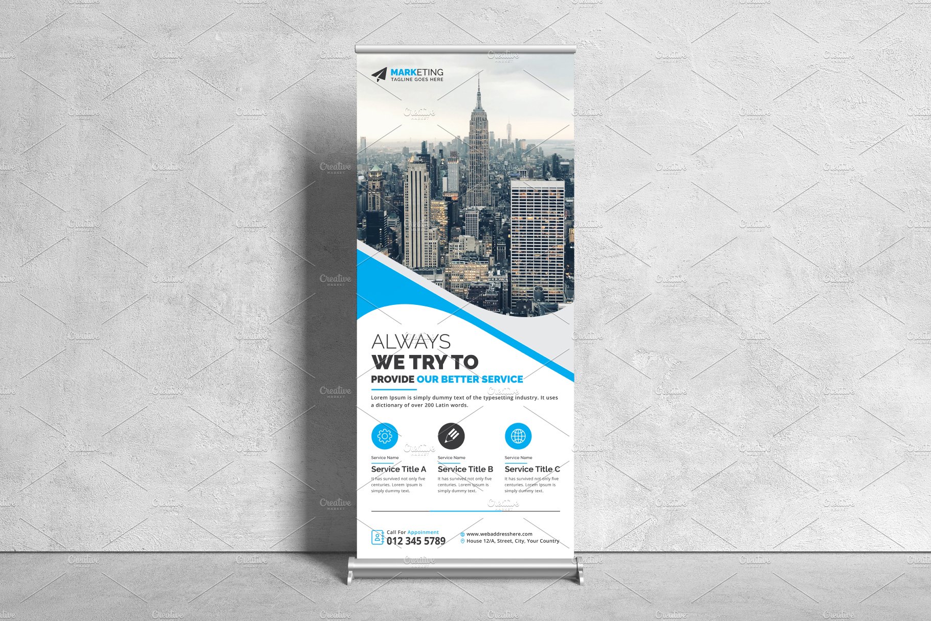 Corporate Business Roll Up Banner preview image.