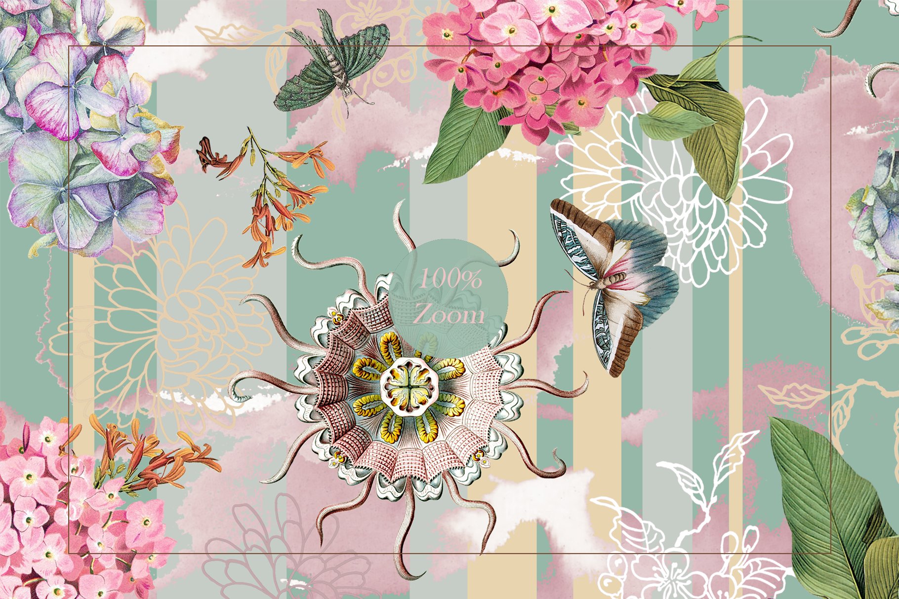 Butterfly Garden Seamless pattern preview image.